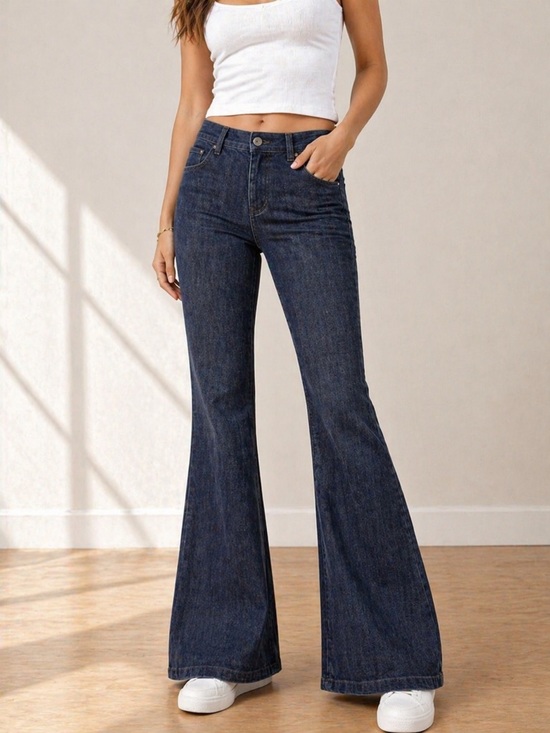 Club Monaco Denim - Club Monaco True Flare Jeans 26 Dark Wash 10” Leg Opening Y2K Trouser Fit